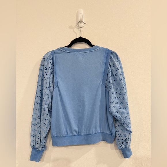 Pilcro Blue Long Sleeve Top - Picture 4 of 6